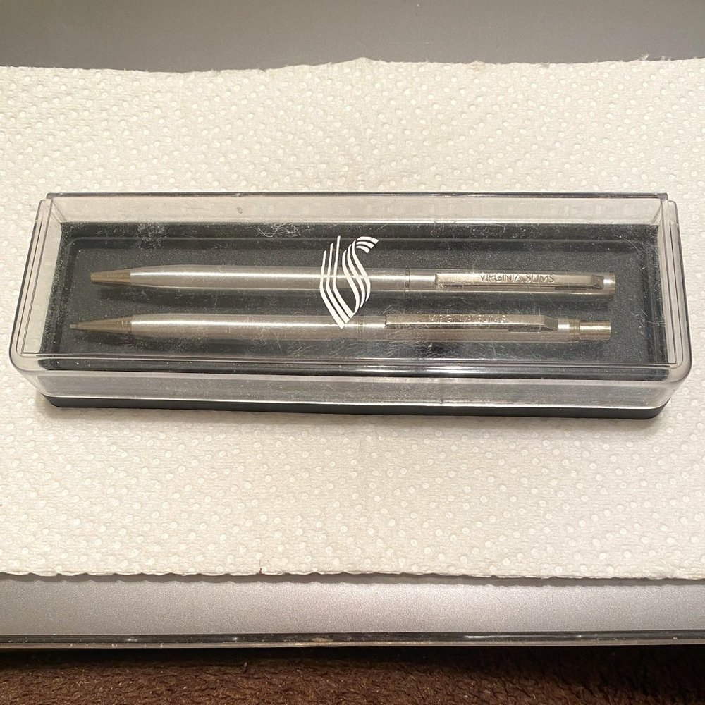 Virginia Slims Promotional Pen and Pencil Set